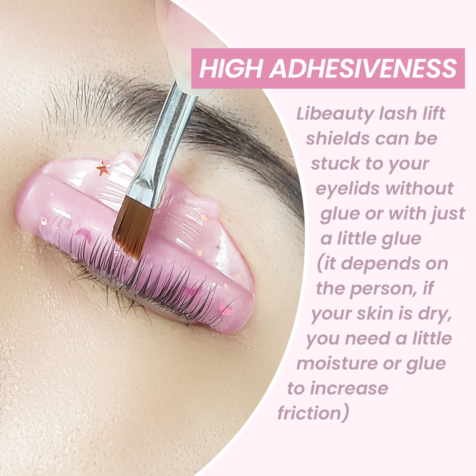 Lomansa nuevo C Curl silicona pestañas permanente varillas escudo pegajoso elevador de pestañas almohadillas levantamiento 3D rizador de pestañas accesorios herramienta de maquillaje