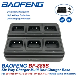 BAOFENG BF-888S Six Way Charger Multi Unit Charger Base For BF-888S BF-777S BF-88ST BF-88A H-777 Walkie Talkie and Battery