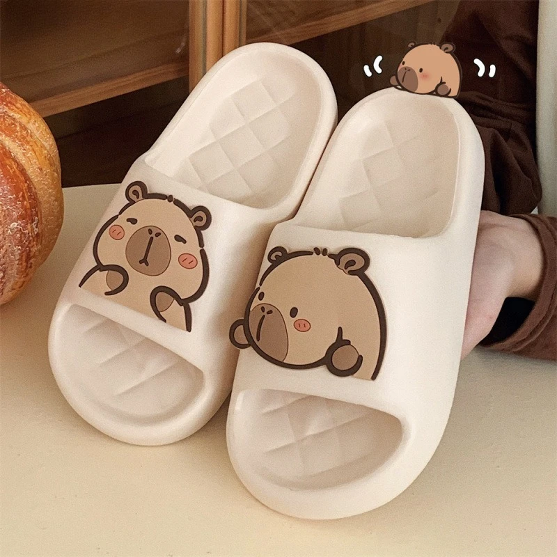 Women Slippers Cute Capybara House Slippers Non Slip Lightweight Bathroom Couple Beach Shoe EVA Summer Women Shoes Free Shipping