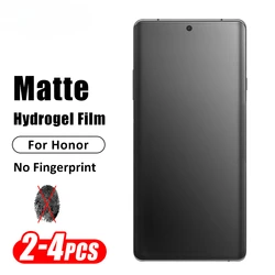 2-4Pc Curved Matte Hydrogel Film For Honor Magic 7 6 5 Lite 4 Ultimate Screen Protectors For Honor Magic 6 5 4 Pro X7b Not Glass
