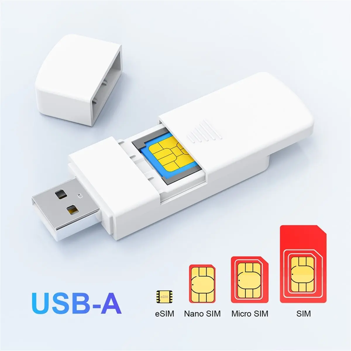 USB Mobile SIM Smart Card Reader High-Speed SIM Card Adapter USB SIM Smart Card Reader for Computer PC