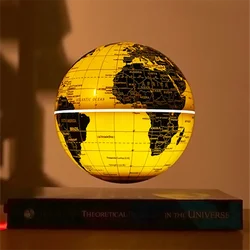 Globo flotante magnético con forma de libro, globo terráqueo levitante de 360 grados, decoración del hogar, iluminación LED, regalo