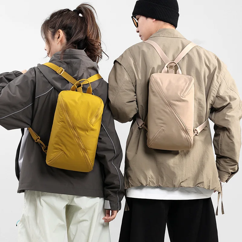 Unisex Fashion Casual Nylon Backpack Large Capacity Lightweight Travel Daypack Fits 12 Inch Laptop Multicolor Daily Commute Bag