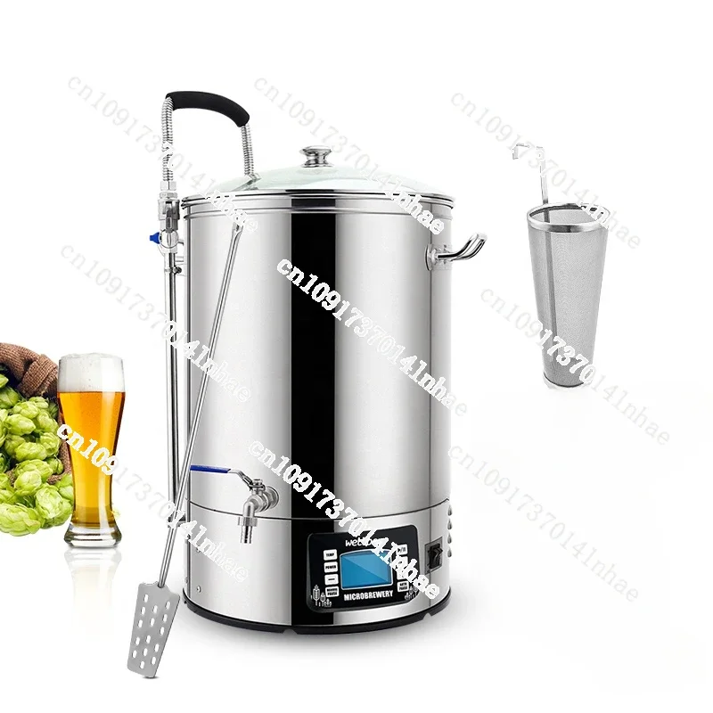 40L 60L Stainless Steel All in One Microbrewery Guten Home Brewing System Mash Tun Micro Brewery Craft Beer Machine