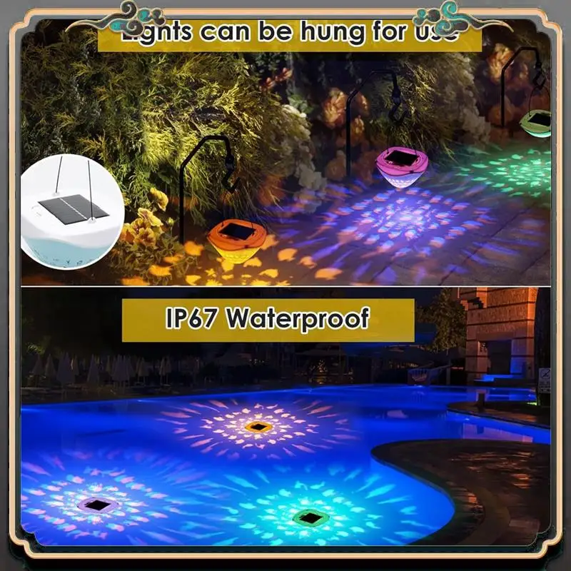 

RGB мигающий красочный плавающий проектор рыбы водонепроницаемый свет для бассейна и ванны светодиодный декор