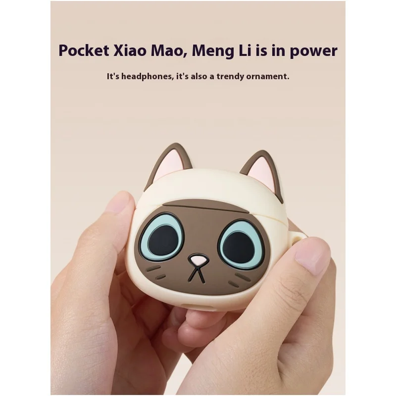 Bluetoothワイヤレスヘッドセット,女性用,ゼロニャー,シャムニャー,ゲーム,スポーツ,着用する痛みなし,高音質,新品