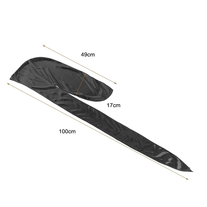 جديد حريري Durag ذيل طويل أغطية الرأس للرجال والنساء قبعة قرصان حريري Durag الهيب هوب مغني الراب دو خرقة 360 موجات Du rag قبعة النوم