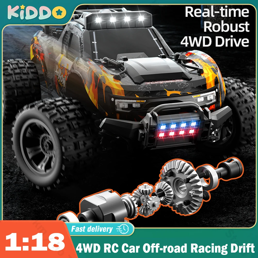 

JJRC Cross-border 1:18 4WD RC Car Off-road Racing Drift High-speed Remote Control Car LED Lights Shock-Absorbing Vehicle Toy