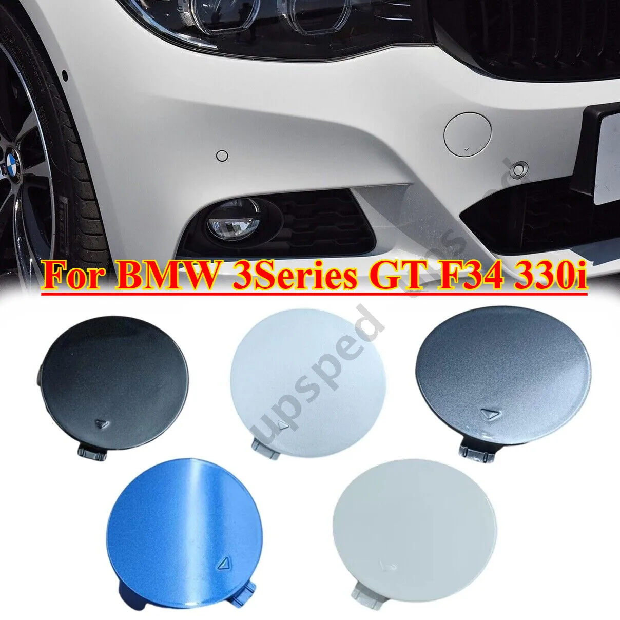 

Front Bumper Tow Hook Hole Eye Cover For BMW 3Series GT F34 330i 51118061552