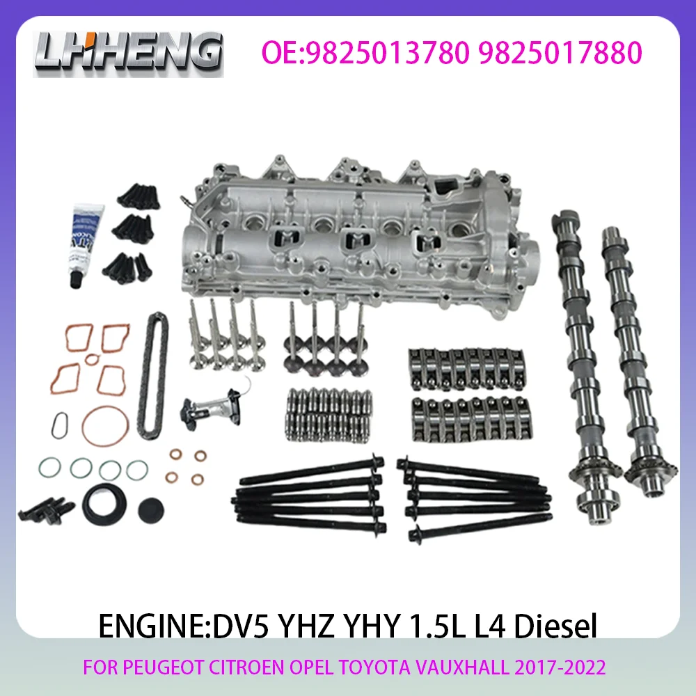 

DV5 Крышка клапана распределительного вала двигателя, комплект ГРМ 8 мм для PEUGEOT CITROEN OPEL VAUXHALL 1,5 л 1,5 л T L4 Diesel 17-22 9825013780