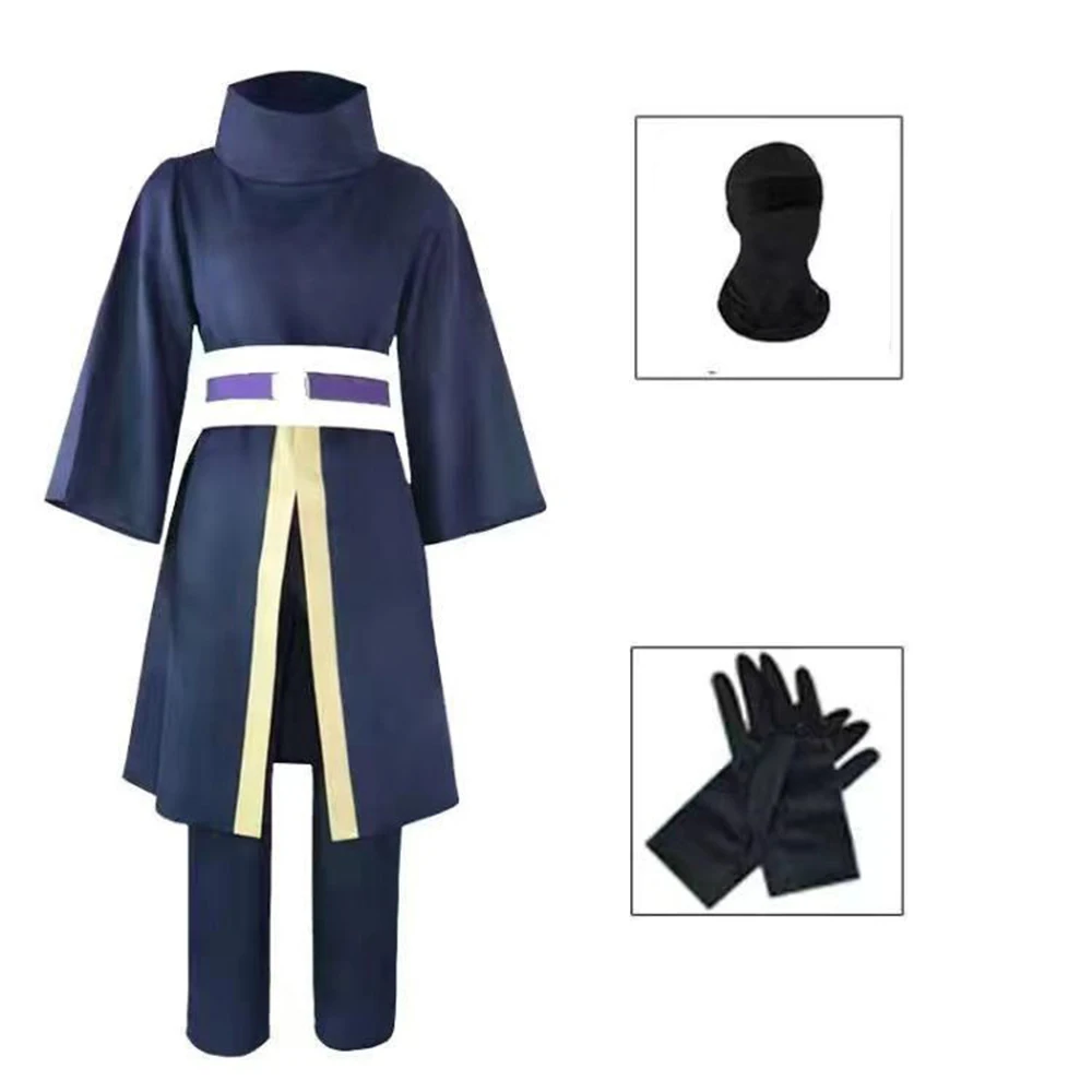 Anime Uchiha Obito Cosplay Costume Halloween Costumes for Women Men Ninja Japanese Robe Kimono Performance Festival Unisex view 4