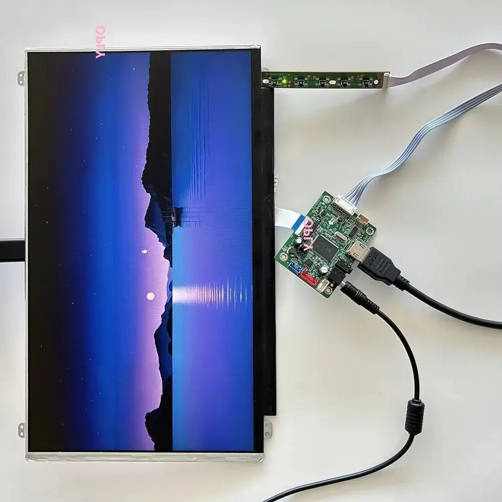 

Комплект платы контроллера MINI HDMI-совместимый + 15,6-дюймовый монитор 1920X1080 DIY IPS EDP панель экран для ПК PS X360 ноутбук малиновый