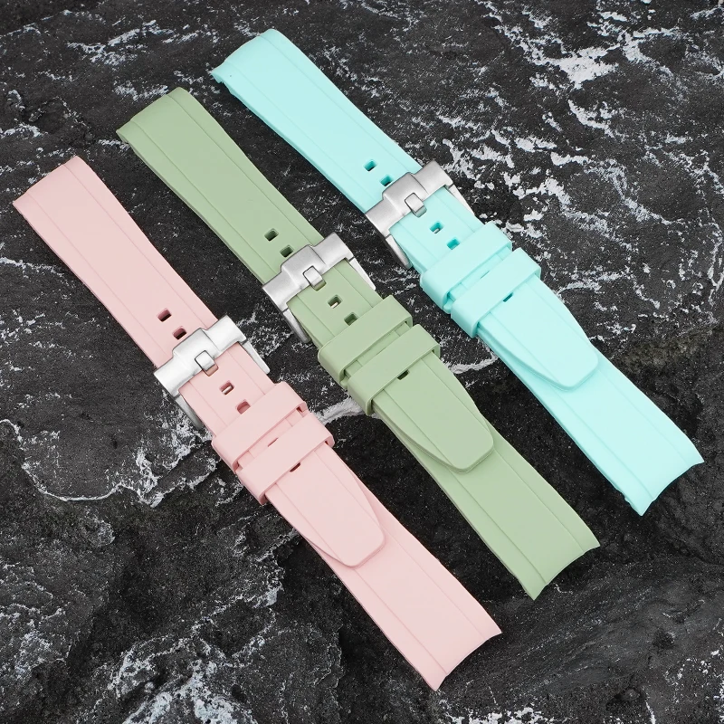 Silicone Special curved interface Watch Band for Swatch x Omega MoonSwatch 20mm Watch Strap Women Men Soft Waterproof Bracelet