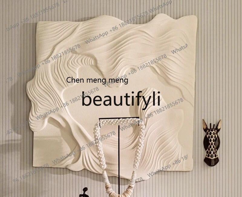 X Relief Handmade Decorative Painting Sandstone Living Room Real High-end Entrance Hanging Painting