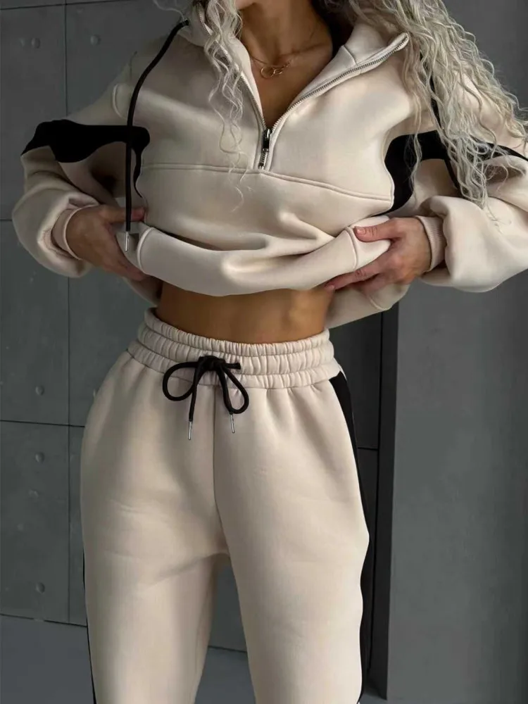 Ensemble 2 pièces pour femmes, ensemble assorti, haut et pantalon à jambes larges, nouvelle collection printemps-automne 2026, vêtements