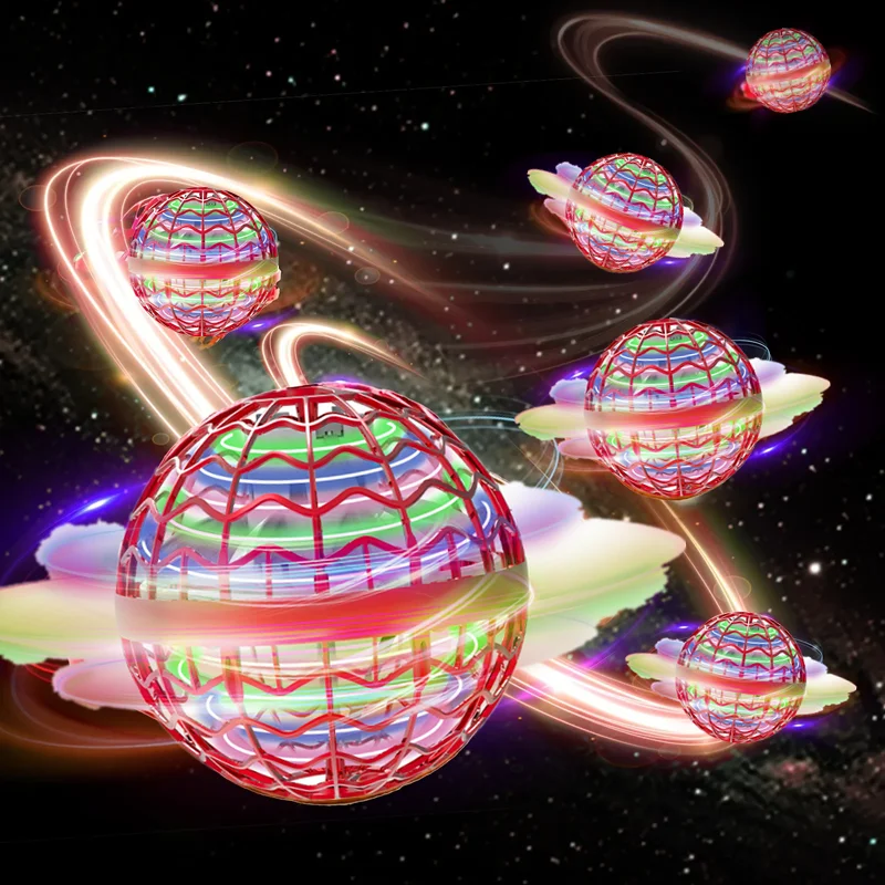 Orijinal Patentli LED Işık Uçan Top Sihirli Drone Süspansiyon Topu Uçan Top Rotator çocuk Oyuncak Noel Hediyesi
