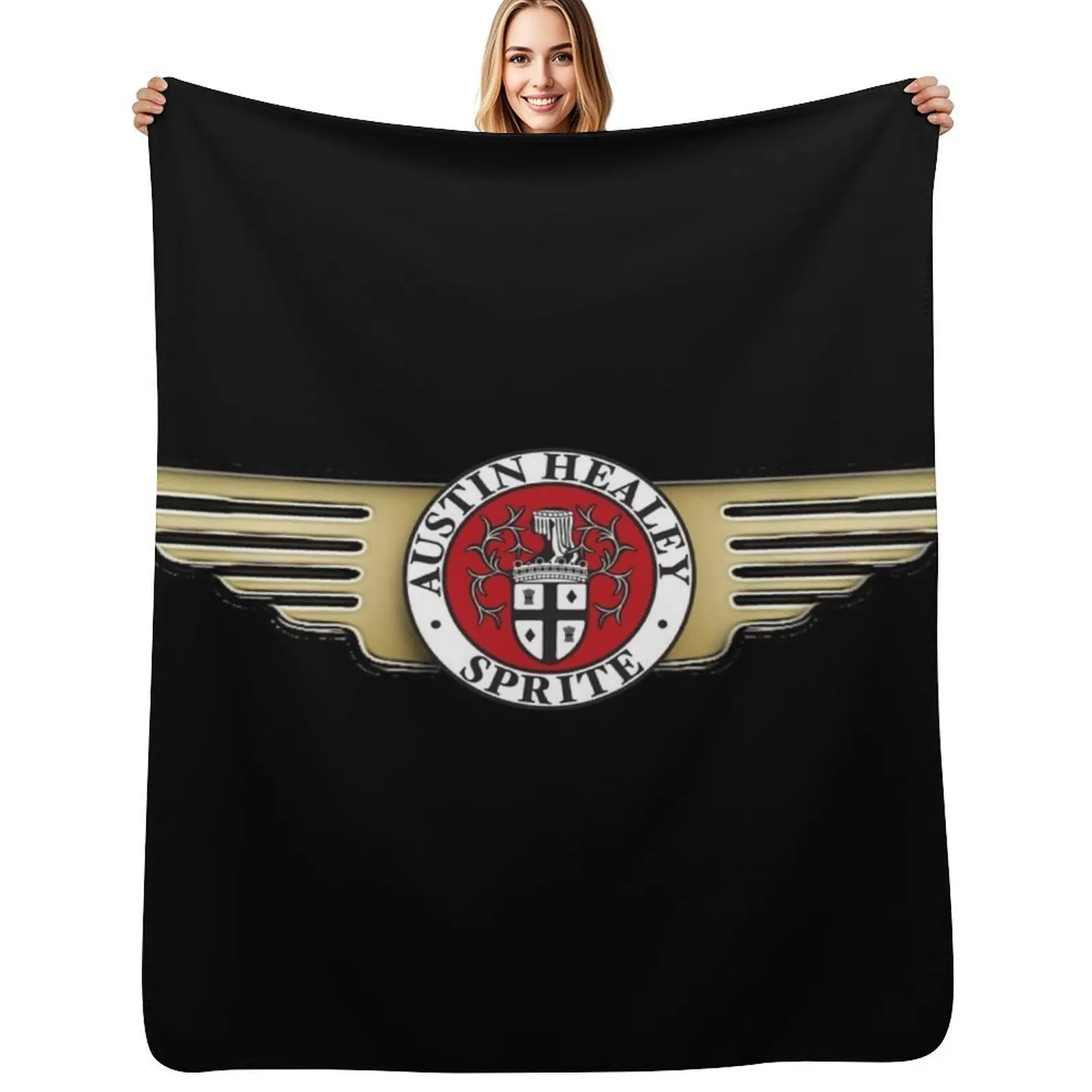 

Austin Healey Sprite Emblem Throw Blanket Bed covers Baby Travel Sofas Blankets