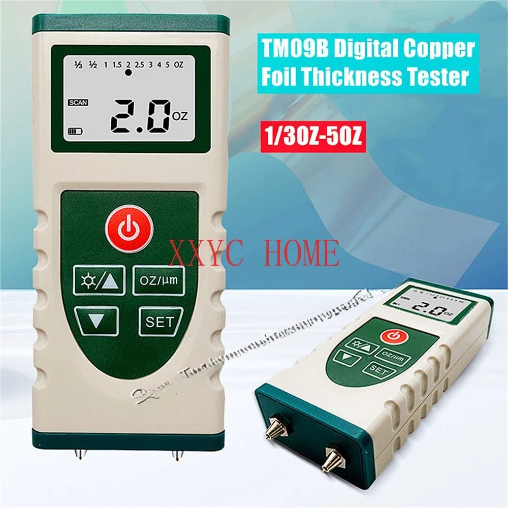 TM09B digital copper clad laminate testing instrument PCB copper foil thickness gauge Digital Copper Foil Thickness Tester