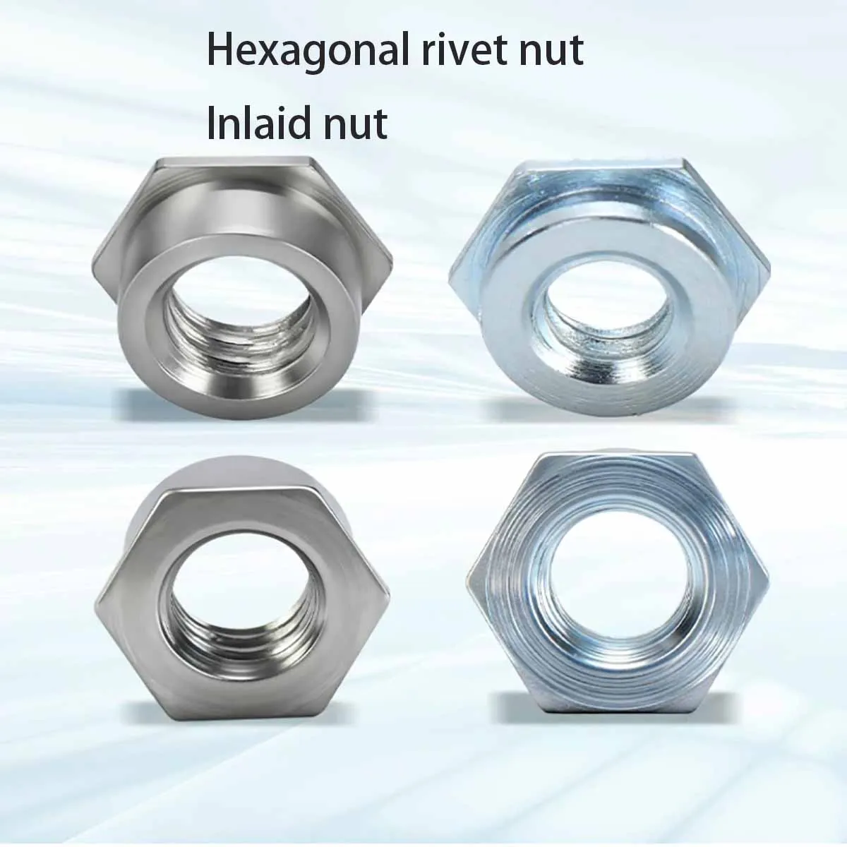 M2 M2.5 M3 M4 M5 M6 Self Clinching Flush Nut , 304 Stainless Steel Flush Nuts , Pem Unified Self-Clinching Insert Nut