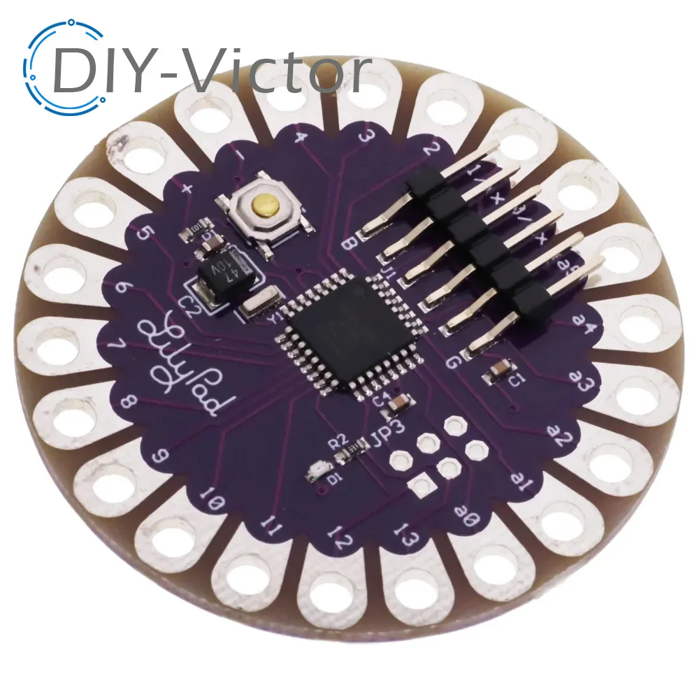 ATmega32U4 ATMEGA328P LilyPad 328 For Arduino DIY Kit Micro USB ATtiny85 LilyTiny Main Board Buzzer WS2812 RGB CR2032 TEMT6000