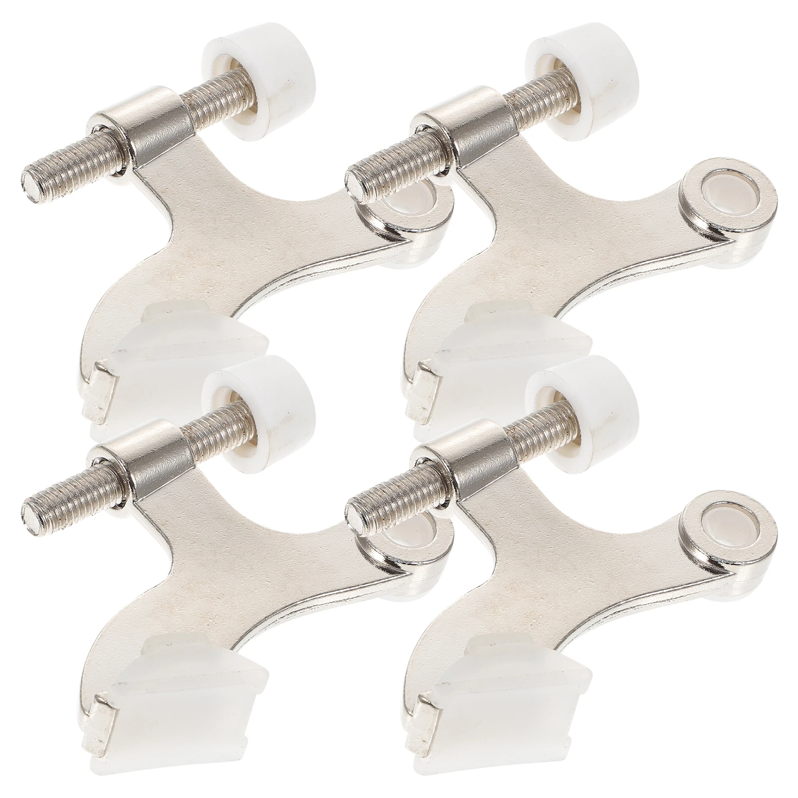

4pcs Zinc Alloy Door Stop Heavy Duty Thickened Stopper for Bedroom Office Bathrooms Adjustable Door Stoppers Wall