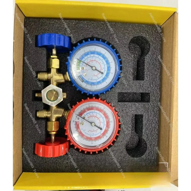 CT-536G S Car Air Conditioning Refrigerant Charging Dual Gauge Pressure Meter