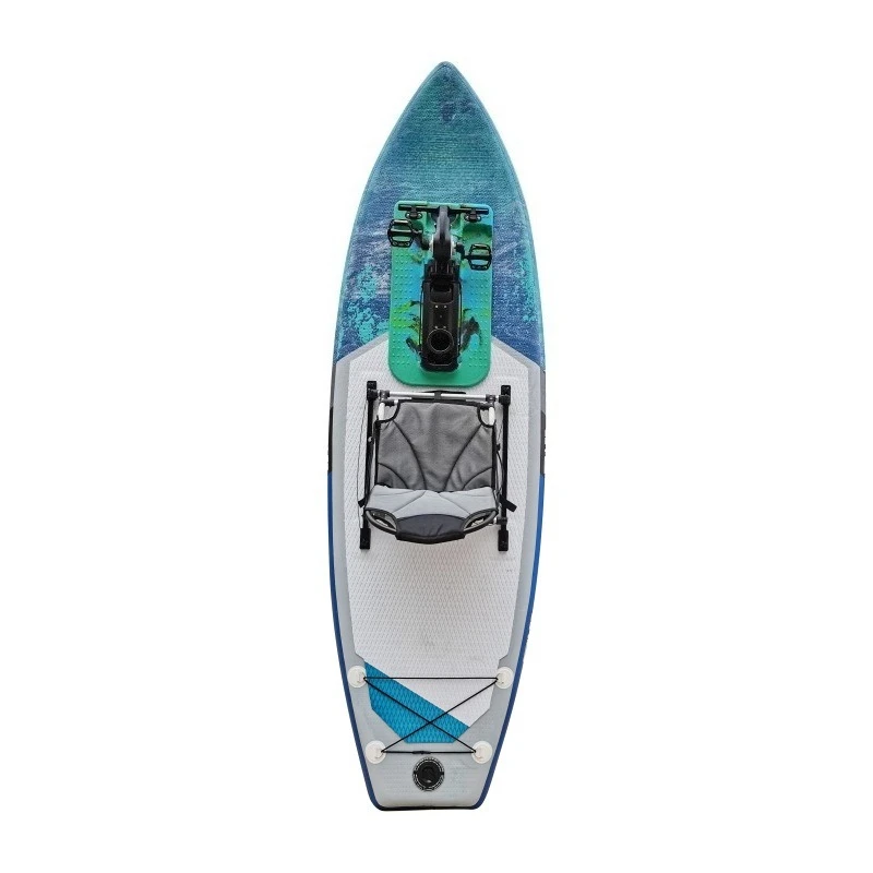 

Pedal type inflatable paddle board single set racing water sports surfboard electric fishing