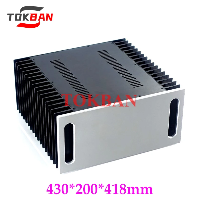 

Tokban Audio 4320A 430*200*418 мм алюминиевый усилитель мощности класса A Корпус Шасси DIy Amp чехол Shell