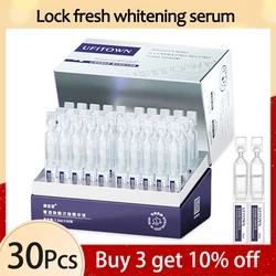 30Pcs/SET Whitening Face Serum Remove Dark Spots Melanin Brighten Shrink Pores Niacinamide Moisturizing Arbutin Fade Fine Lines