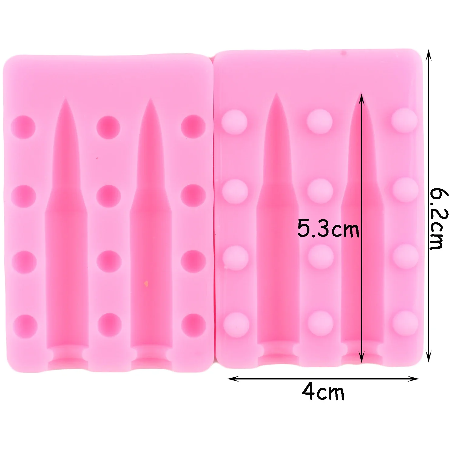 Gun Bullet Silicone Molds Pistol Fondant Mold Cake Decorating Tools Cupcake Candy Resin Clay Mould Chocolate Gumpaste Moulds