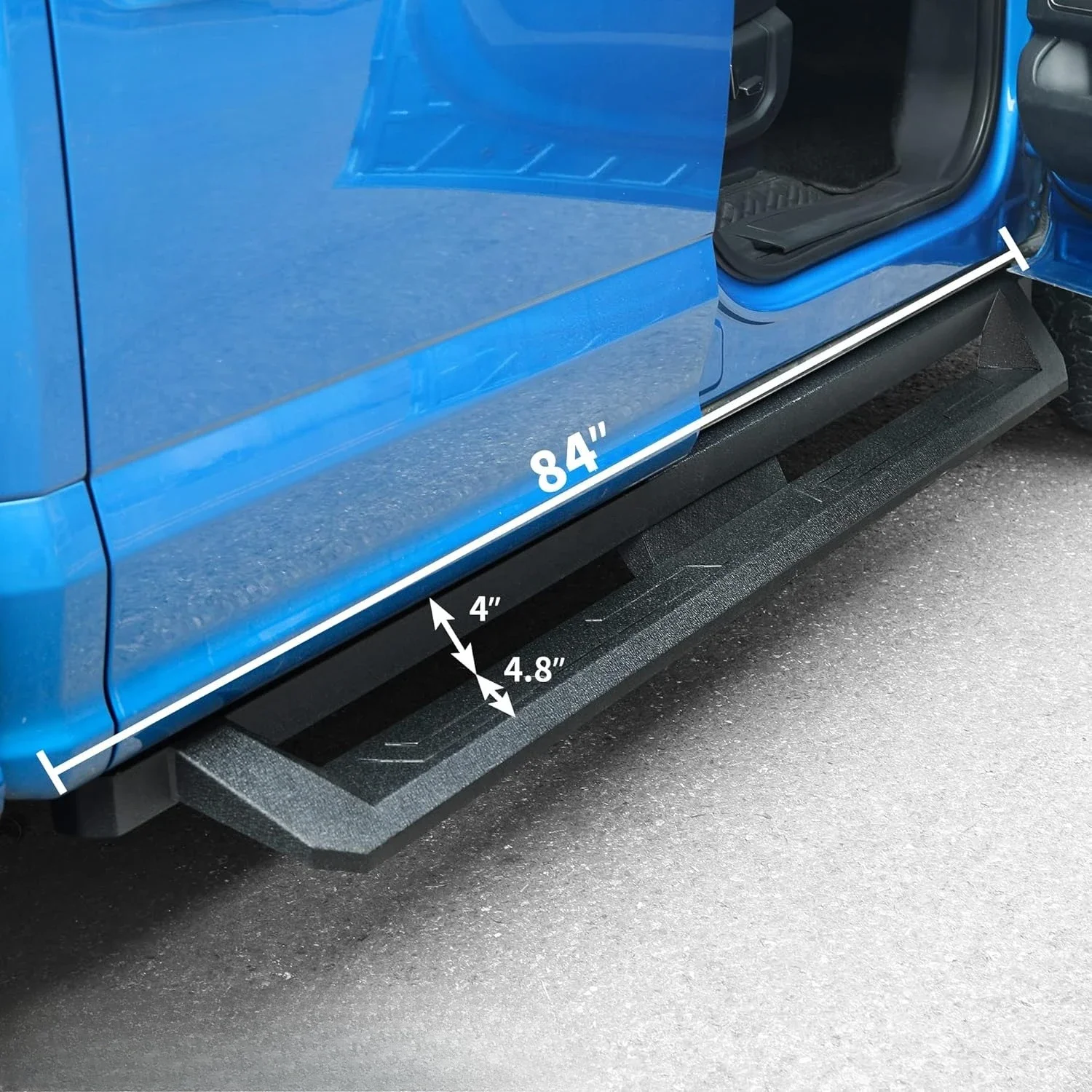 خطوات جانبية متوافقة مع 2019-2025 1500، 2020-2025 2500HD 3500HD Crew Cab