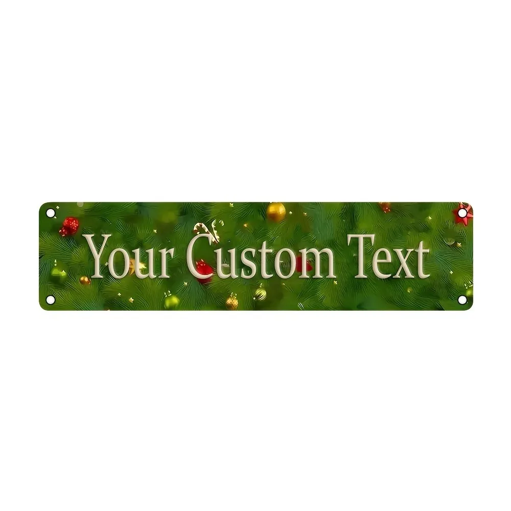 1PC Customizable Vintage Retro Plaque, Personalized Text Home Cafe Patio Garden Sign, Rust-Free Aluminum, Durable Decor Only