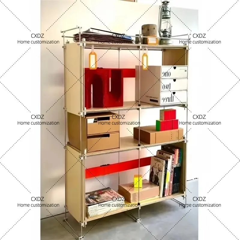 XXBauhaus Ocean Board Optical Axis Shelf Coffee Machine Dining Side Tea Side Cabinet Japanese Balcony Leisure Bar Counter