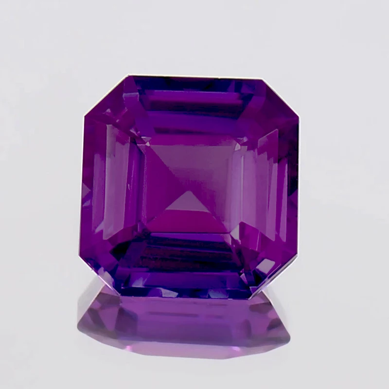 

Муассанит Камень Asscher Cut Императорский Фиолетовый Цвет VVS1 Подвески Драгоценный Камень для DIY Кольцо Ожерелье Материалы с Сертификатом