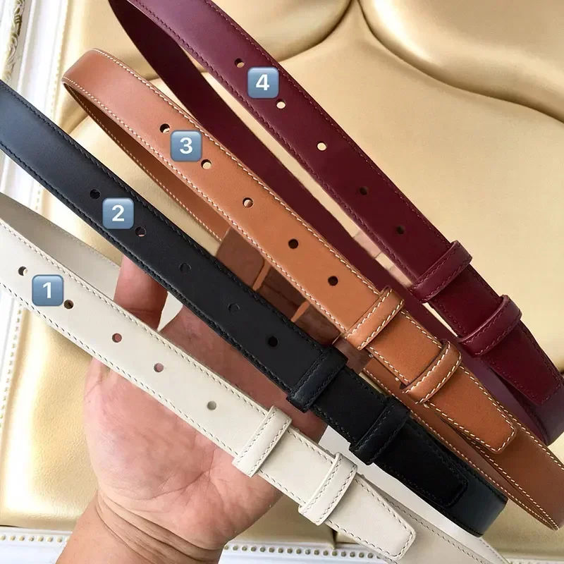 

New 2026 Classic Luxury Designer Women's Belt High-Quality Leather 2.5cm Width Dress Accessory Gift