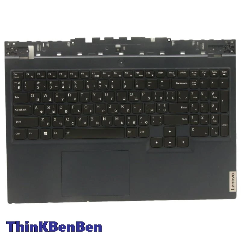 UKR Ukrainian Blue Keyboard Upper Case Palmrest Shell Cover For Lenovo Legion 5 15 15ITH6H 5CB1D05084