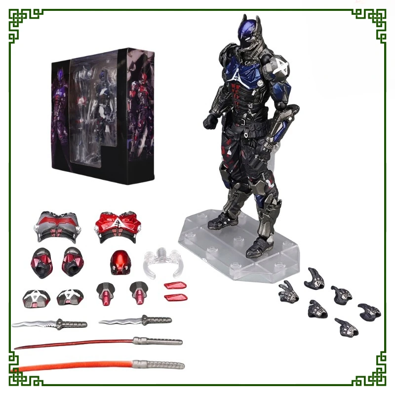 Yamaguchi Style Figure model Arkham Knights Batman  Action Boxed Ornaments Trendy Birthday present Anime Color Box Packaging