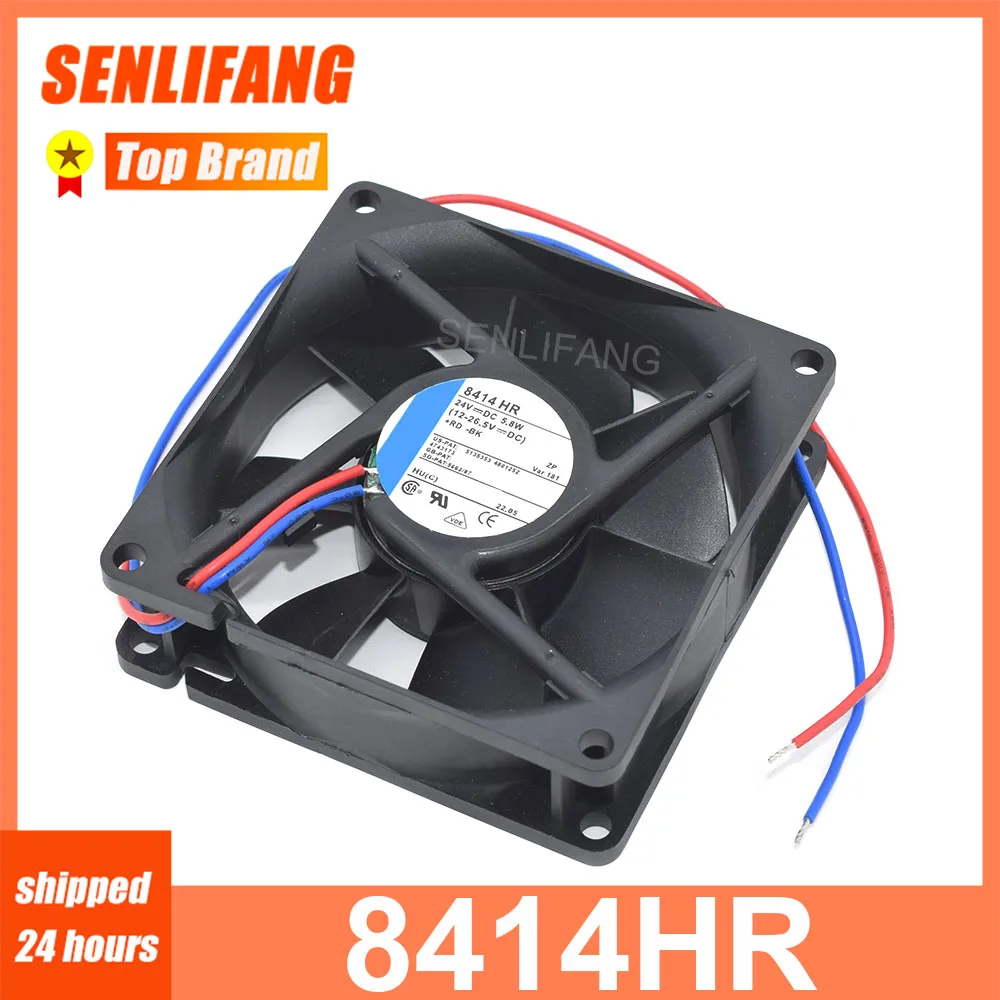 

8CM New Square Cooling 8414HR DC24V 5.8W 12-26.5VDC 2Lines 80*80*25MM Cooler