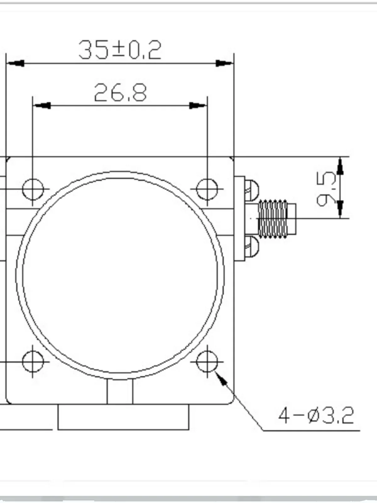 anticlockwise  RFTYTTG3538XS-1  151030655 microstrip line isolator circulator S-connector frequency 300-1850 optional