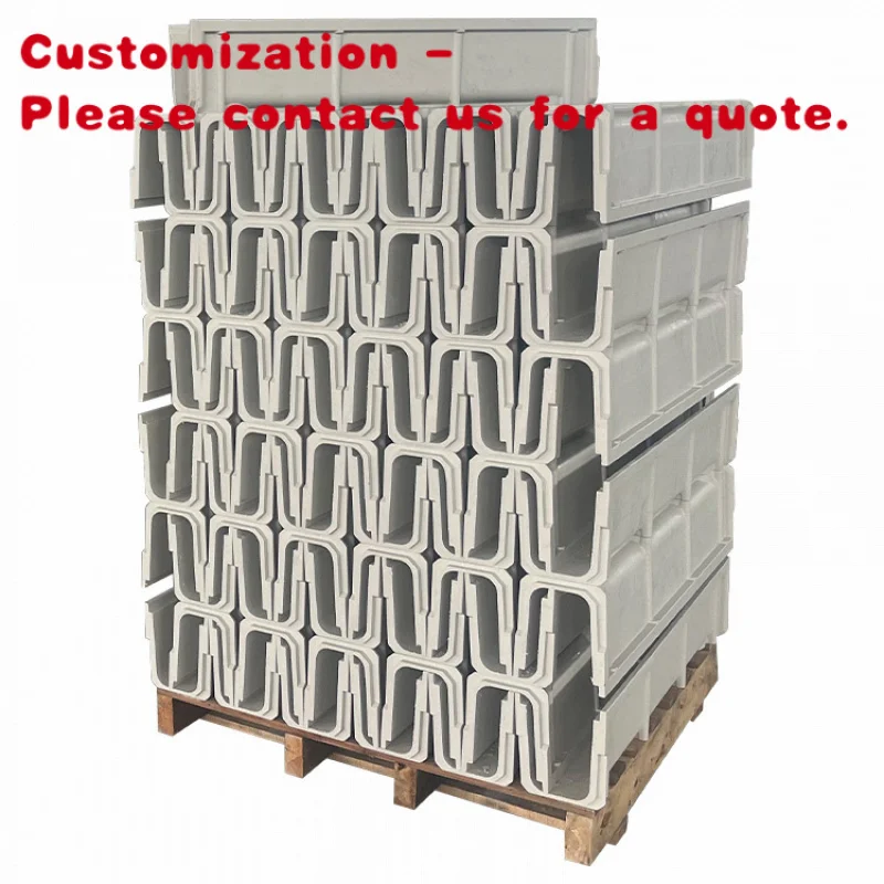 

custom.Composite Resin FRP Drainage Ditch with Customized Size