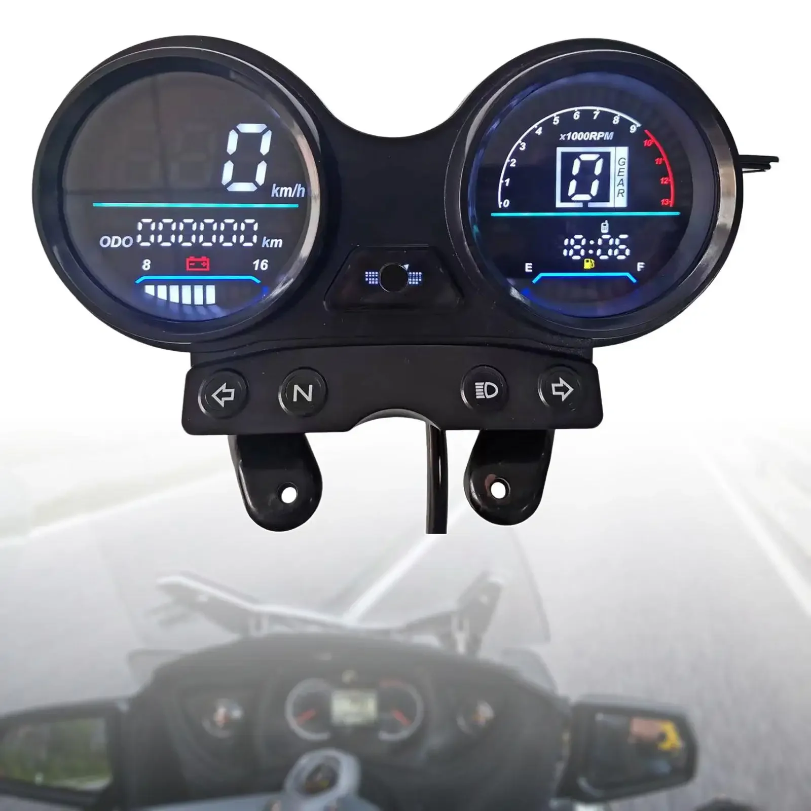 For DC 12V Motorcycle Odometer Speedometer for Ybr 125 Replaces Spare Parts