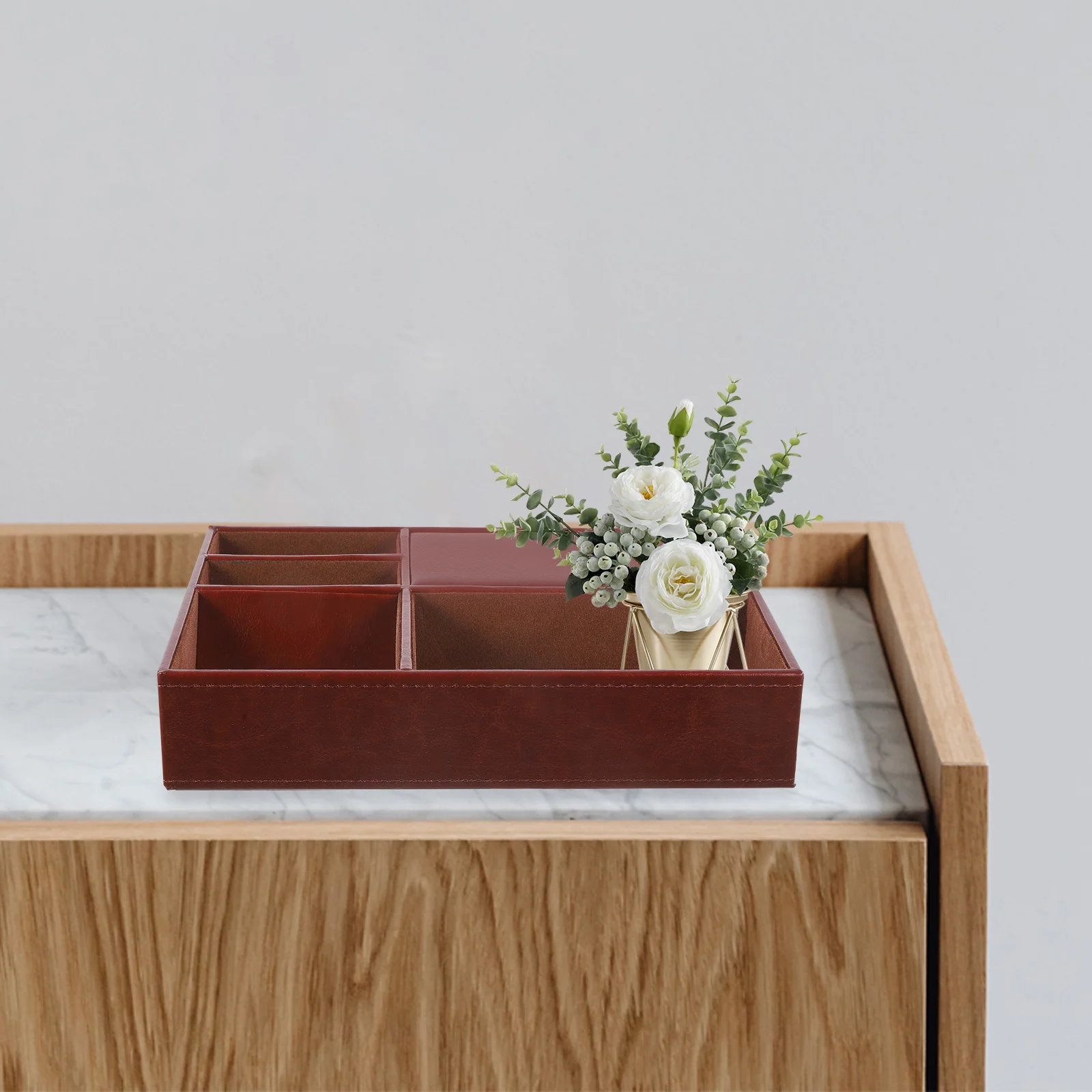 

Storage Box Fake Jewelry Case Ring Watch Organizer Trinket Holder Vintage Style Jewelry Storage Case Retro