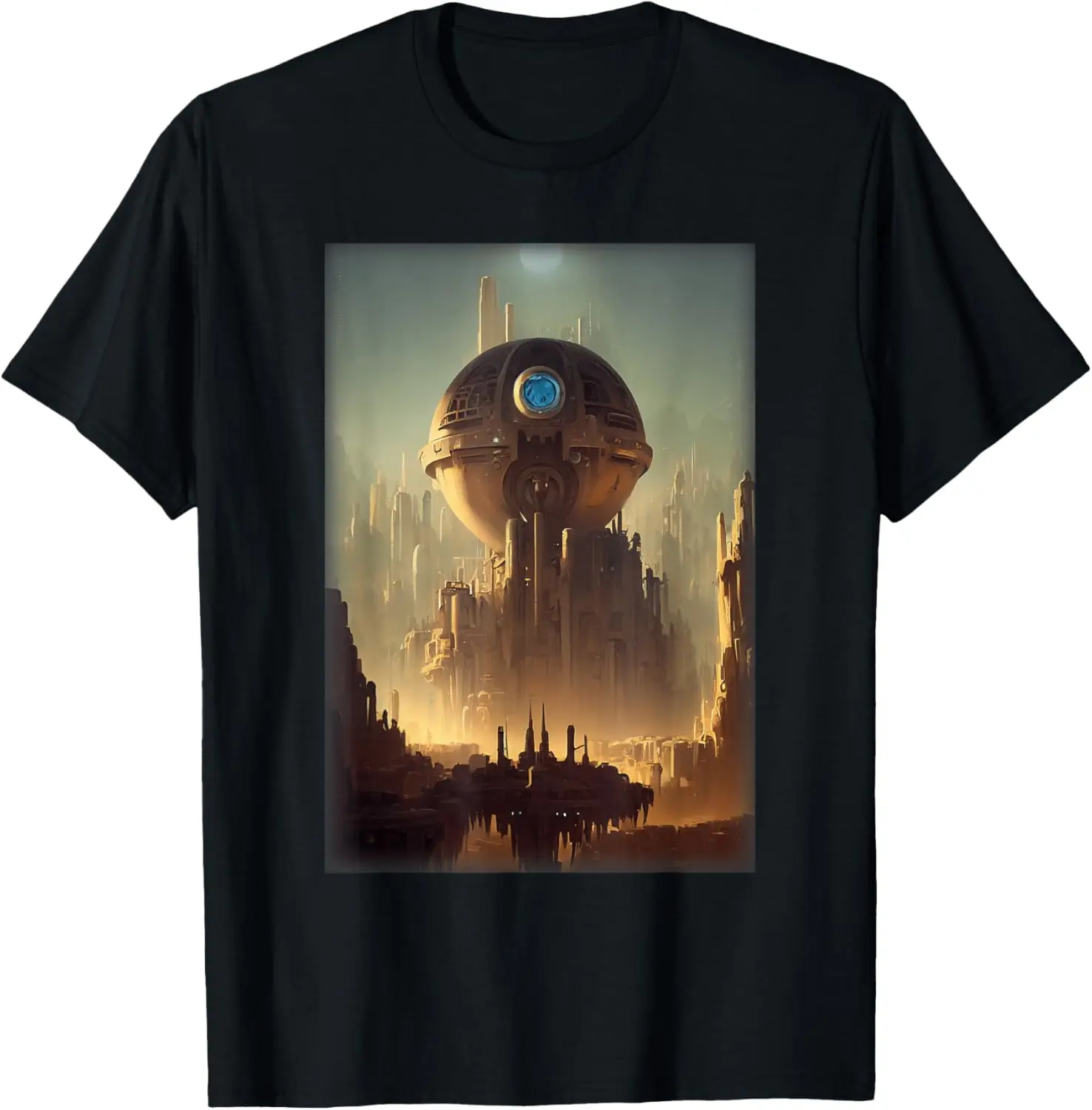 Fantasy Sci-Fi Environment Mechanical Sun Doomsday T-Shirt