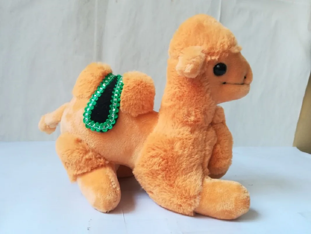 جميل عرضة الجمل ألعاب من نسيج مخملي حوالي 20x18 سنتيمتر دمية ناعمة لعبة طفل هدية عيد ميلاد h2032