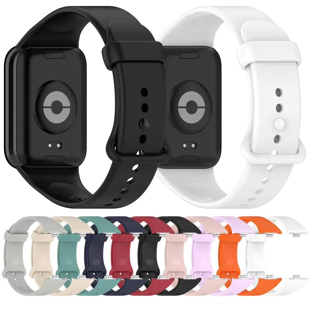 For Xiaomi Band 9pro 8pro Redmi watch 4 Rubber Butterfly colored buckle Watch Strap Replacement Wrist band TPU Sports Watchband