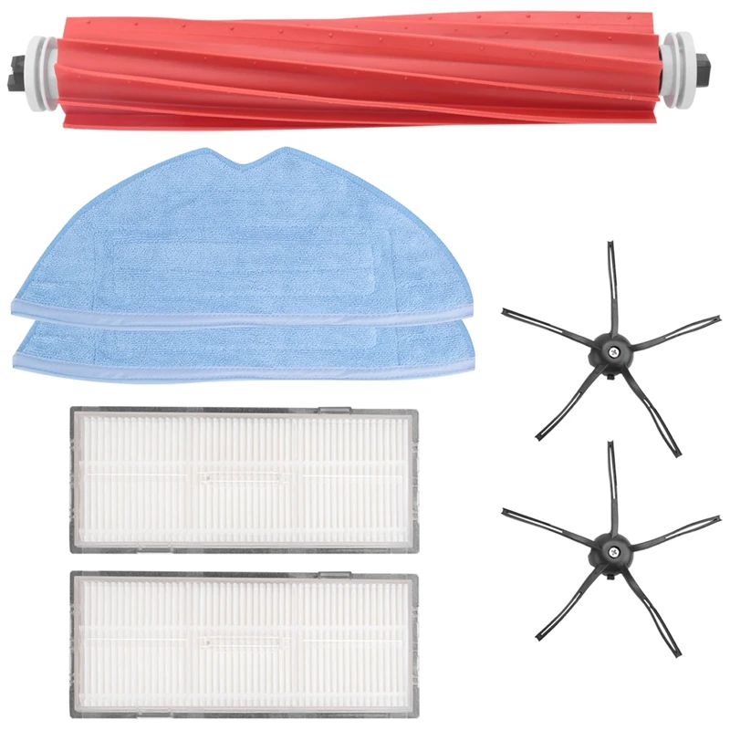 

ЛУЧШИЕ 7 шт. для Roborock S7 T7S HEPA аксессуар фильтра, съемная основная щетка, тканевая швабра, боковая щетка, часть пылесоса