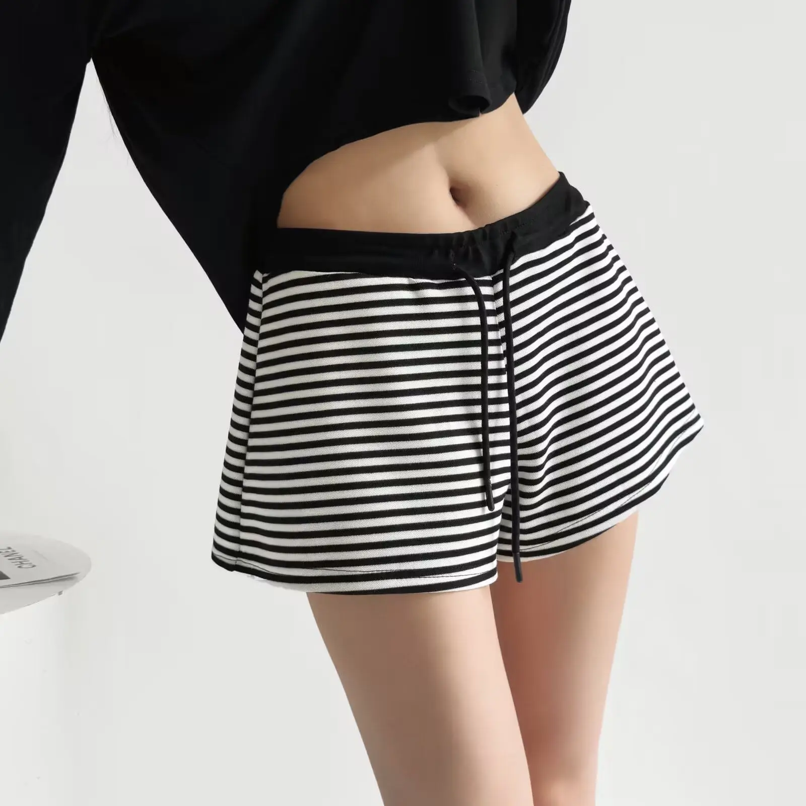 Solto cintura baixa casual orts feminino verão calças quentes rua sle calças de perna larga casa confortável faionable na moda