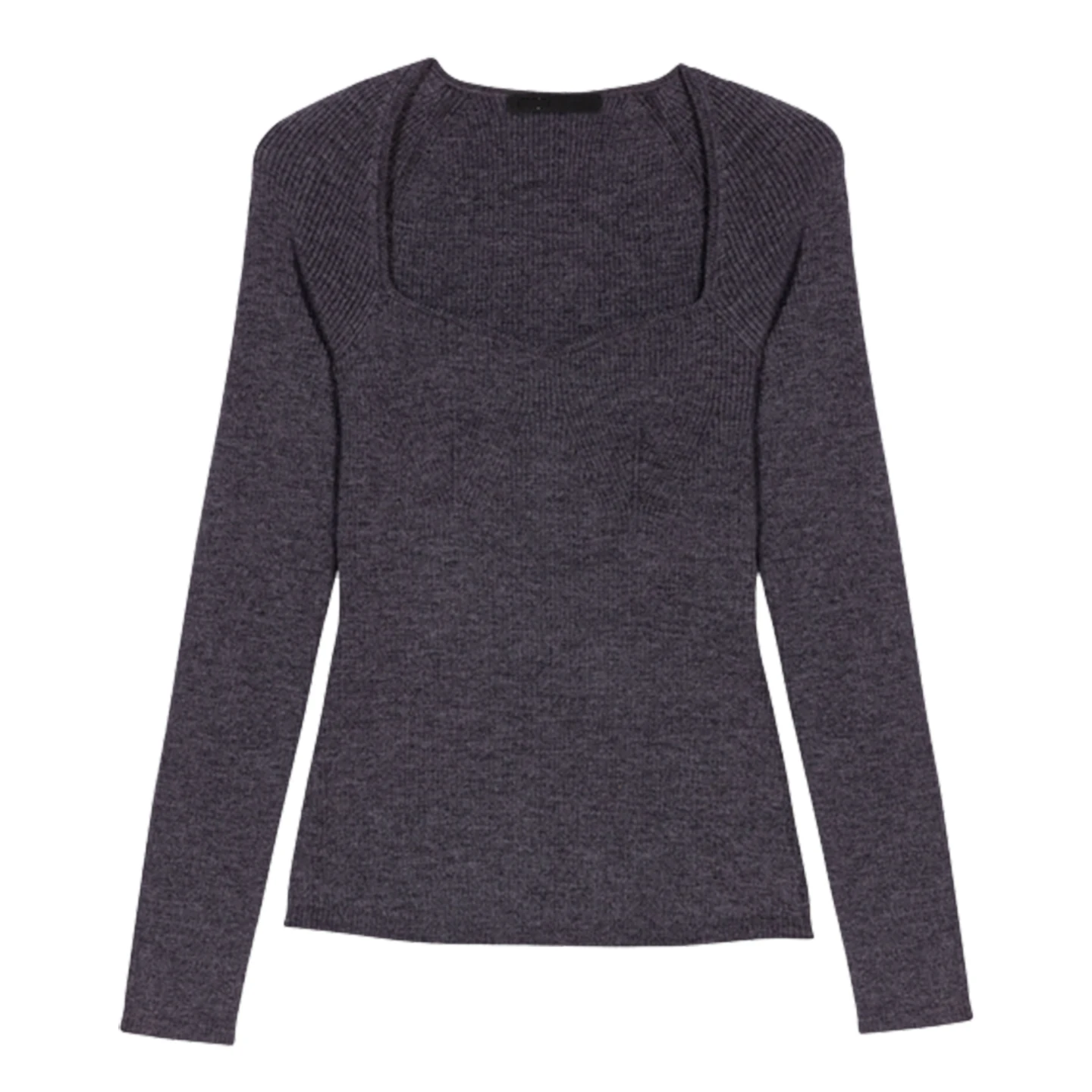 

M домашний осенне-зимний новый женский вязаный топ с воротником в форме сердца PU00955, модная внутренняя одежда, повседневная удобная мягкая ткань