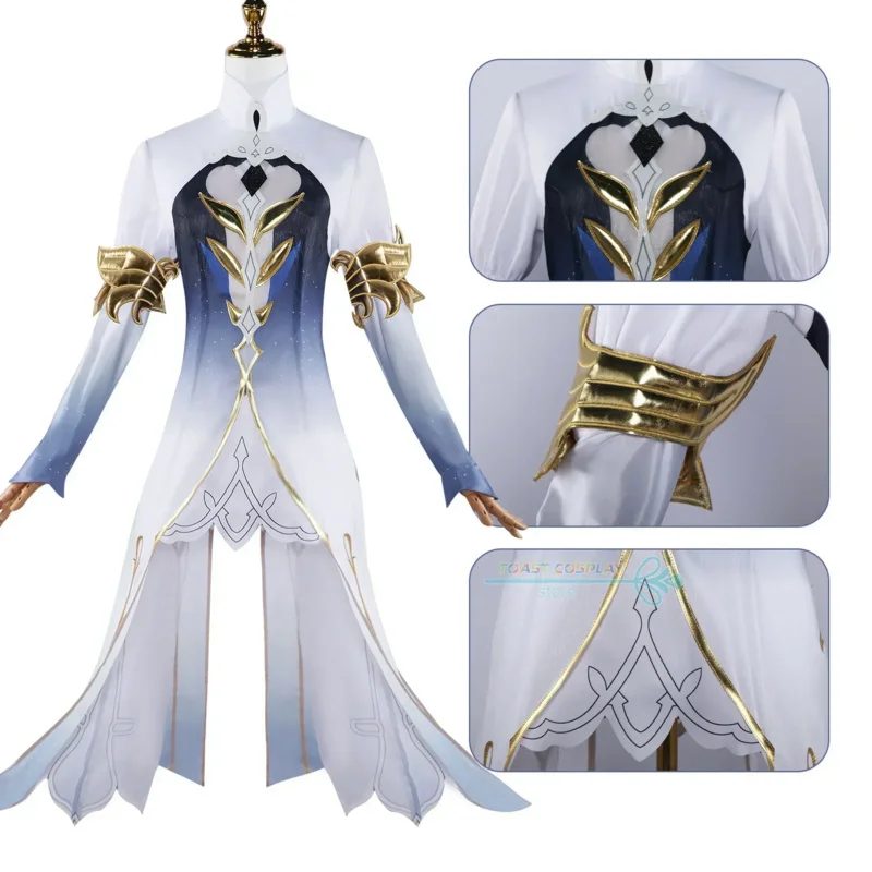 Furina Cosplay Game Genshinimpact Focalors Cosplay Costume Fontaine Water God Costume Focalors Dress Wig Full Set Anime Suits