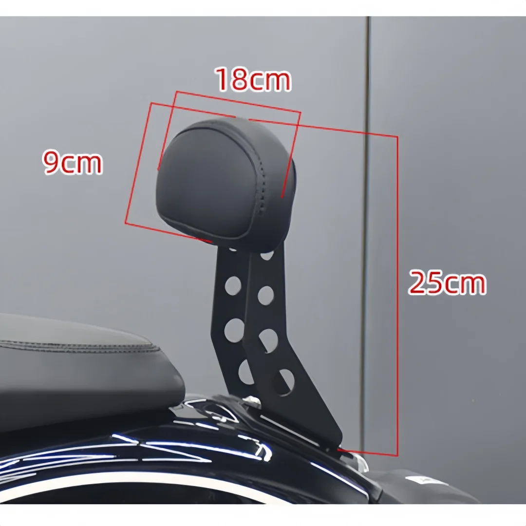 For BENDA Chinchilla 350 Motorcycle Mini Rear Backrest, Passenger Back Support, Rear Grab Handle & Cushion Modification Accessor